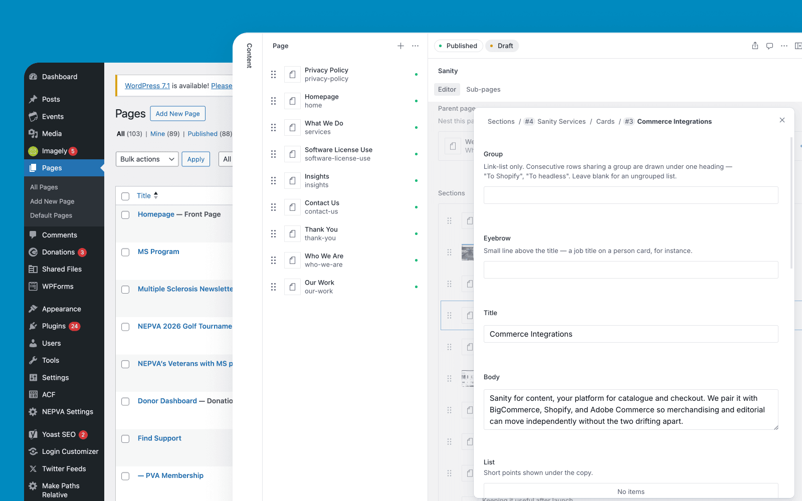 Migrations from WordPress & Legacy CMS