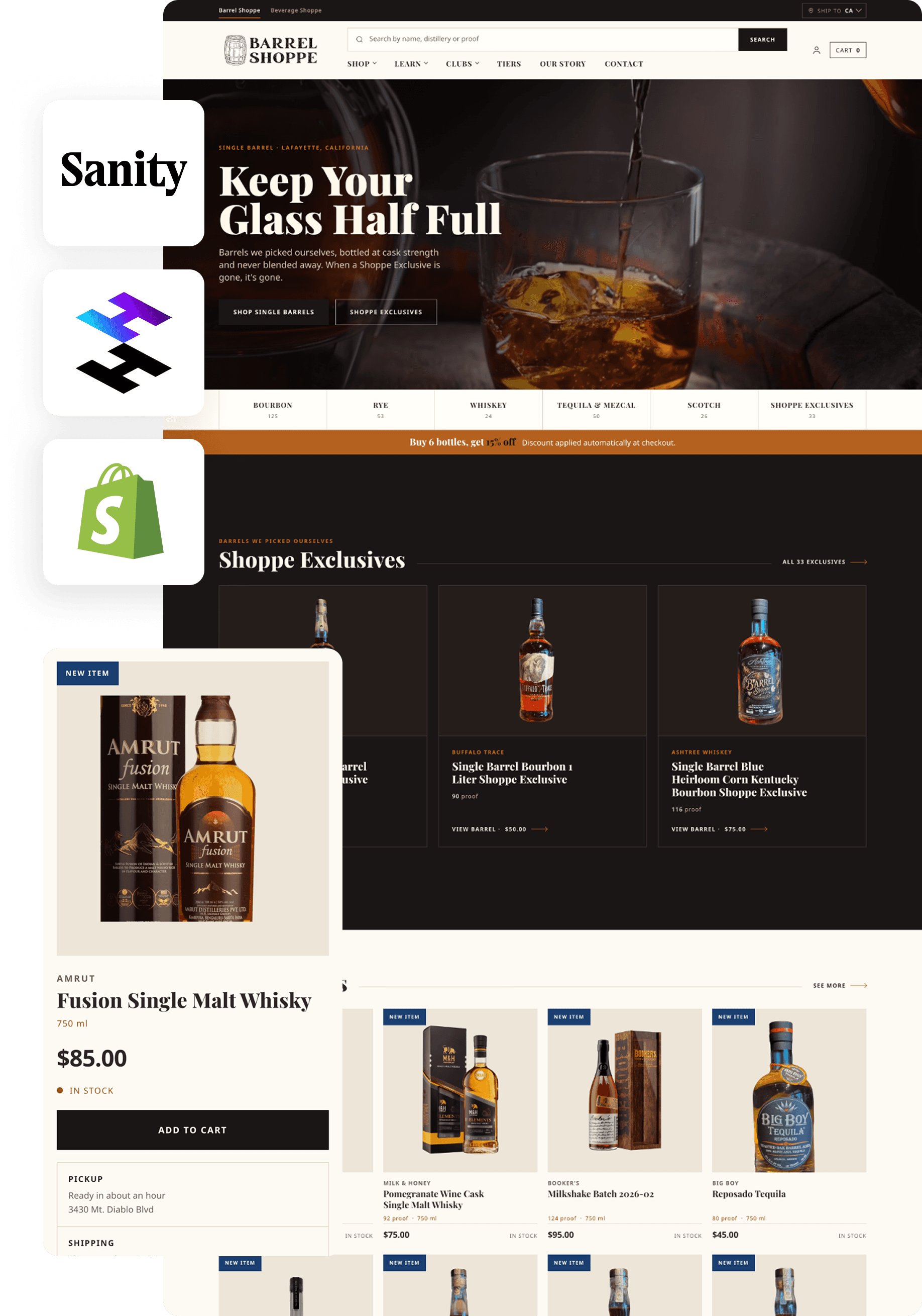 Sanity + Hydrogen + Shopify